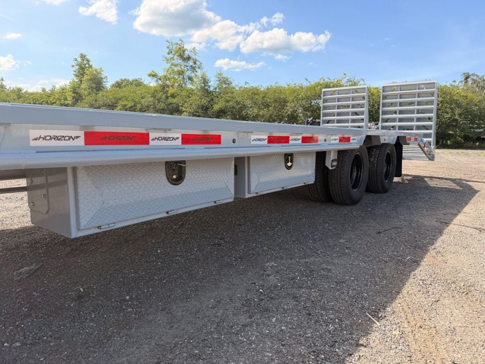 40' Horizon FHZ Gooseneck Dual Wheel Deckover Trailer Mega Ramps - (2) 12K Axles 015676 - Stryker Dealership Group