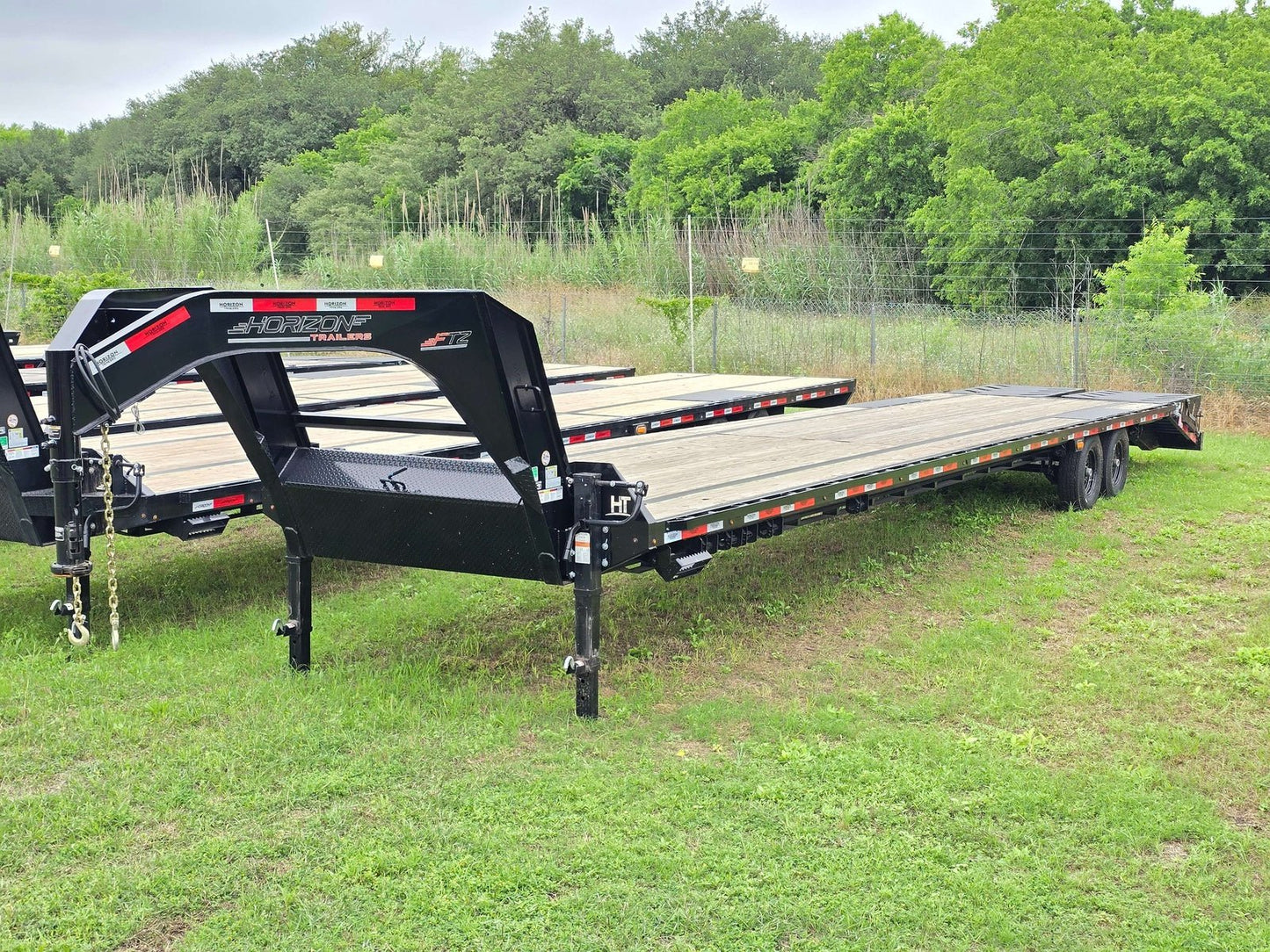 40' Horizon FTZ Gooseneck Mega Ramps (2) 7k Axles 1350 - Stryker Dealership Group