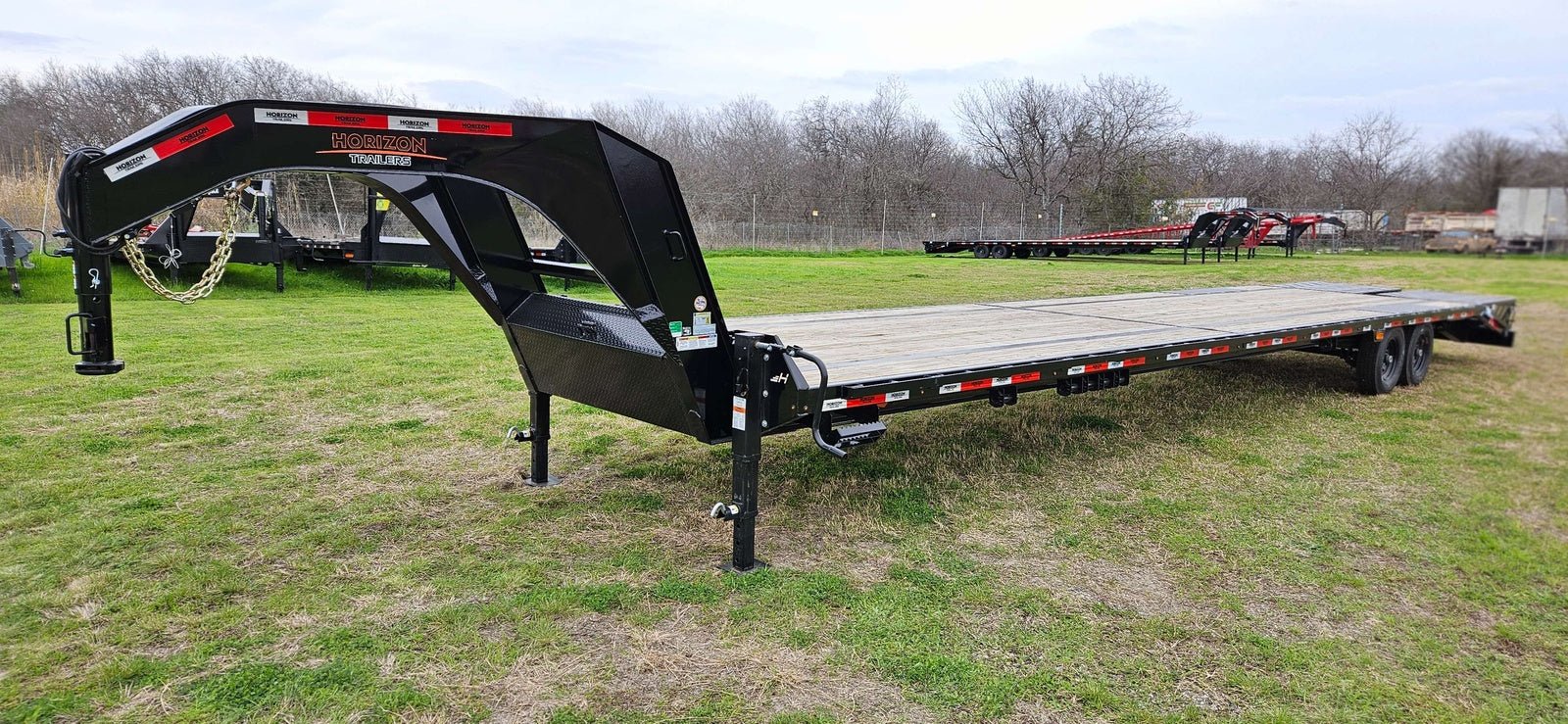 40' Horizon FTZ Gooseneck Mega Ramps (2) 7k Axles 1350 - Stryker Dealership Group