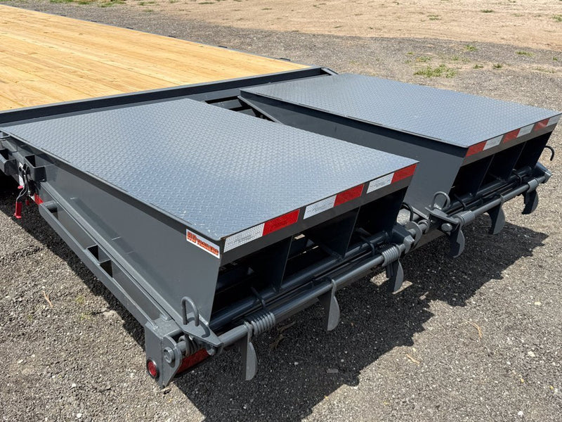 40' Hotshot Elite (2) 10k Axles Mega Ramps DERATED Non-CDL 18 Ply Super Singles 001549 - Stryker Dealership Group