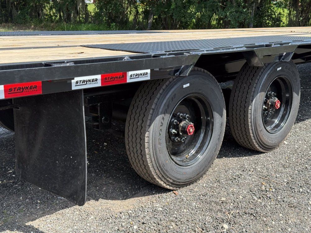 40' Hotshot Elite Gooseneck SD 10k Axles - Derated 12k GVWR - 18ply Tires & Spare & 10' Aluminum Ram 003208 - Stryker Dealership Group