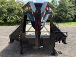 40' Hotshot Elite Gooseneck SD 10k Axles - Derated 12k GVWR - 18ply Tires & Spare & 10' Aluminum Ram 003208 - Stryker Dealership Group