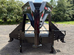40' Hotshot Elite Gooseneck SD 10k Axles - Derated 12k GVWR - 18ply Tires & Spare & 10' Aluminum Ram 003208 - Stryker Dealership Group