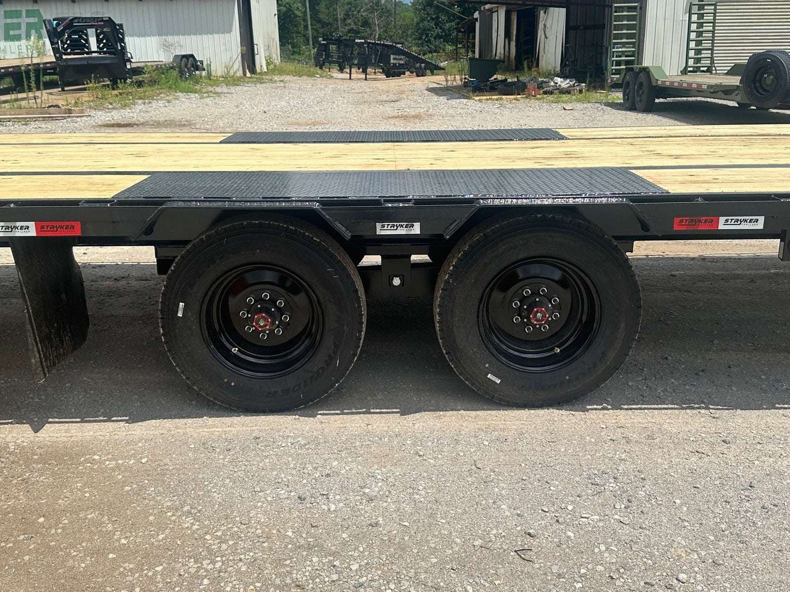 40' Hotshot Elite Gooseneck SD 10k Axles - Derated 12k GVWR - 18ply Tires & Spare & 10' Aluminum Ramps ASCHSE40GN21000012000ARBlackAL - 18P - ST - Stryker Dealership Group