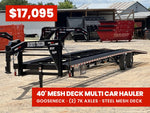 40' Max Lite Gooseneck Mesh Car Hauler (2) 7K Axles - Stryker Dealership Group