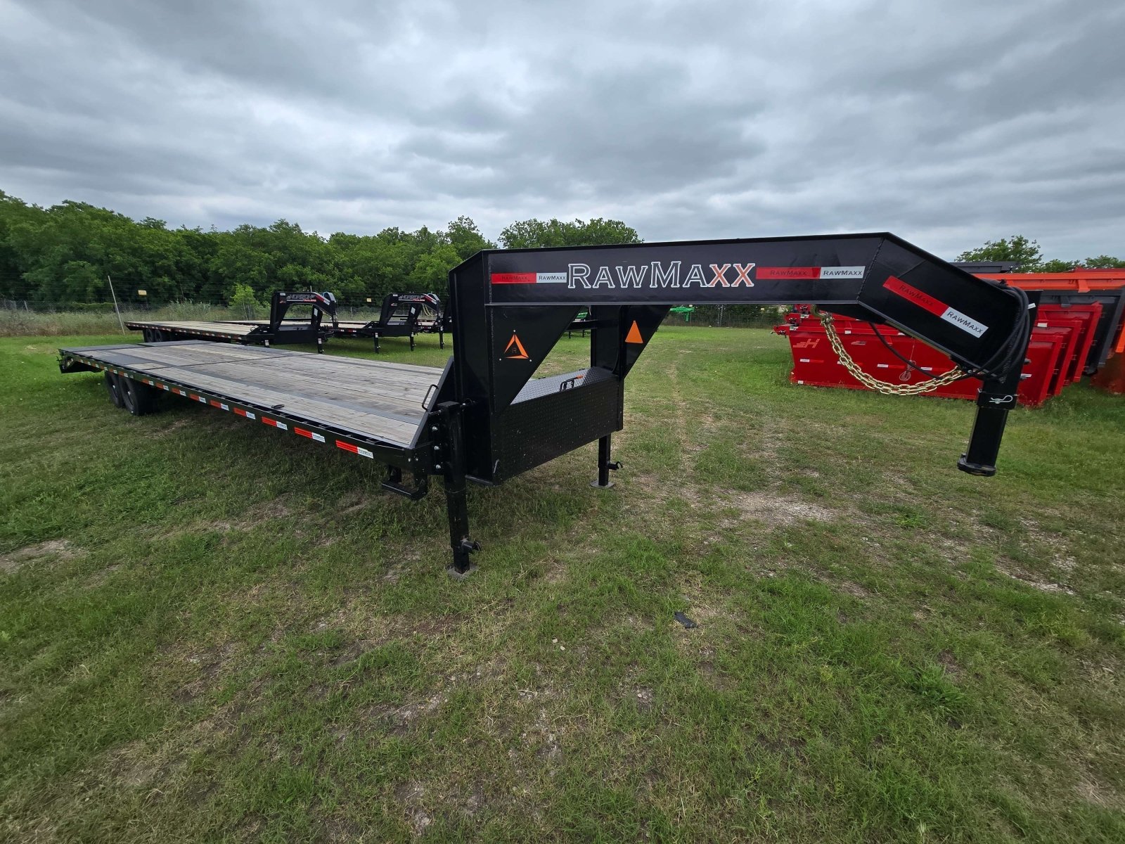 40' RawMaxx FDX Gooseneck 2-7k Axles - Black 111077 - Stryker Dealership Group