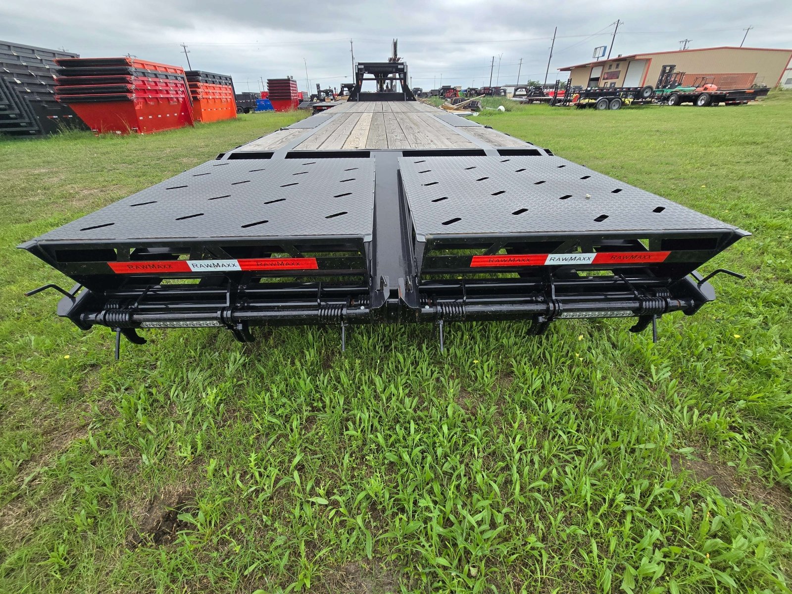 40' RawMaxx FDX Gooseneck 2-7k Axles - Black 111077 - Stryker Dealership Group