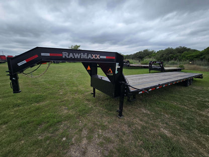 40' RawMaxx FDX Gooseneck 2-7k Axles - Black 111077 - Stryker Dealership Group