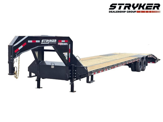 40' Stryker Gooseneck (2) 12K Axles Mega Ramps Dual Wheels 003378 - Stryker Dealership Group