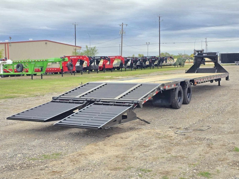 40' Stryker Gooseneck (2) 12K Axles Mega Ramps Dual Wheels 3376 - Stryker Dealership Group