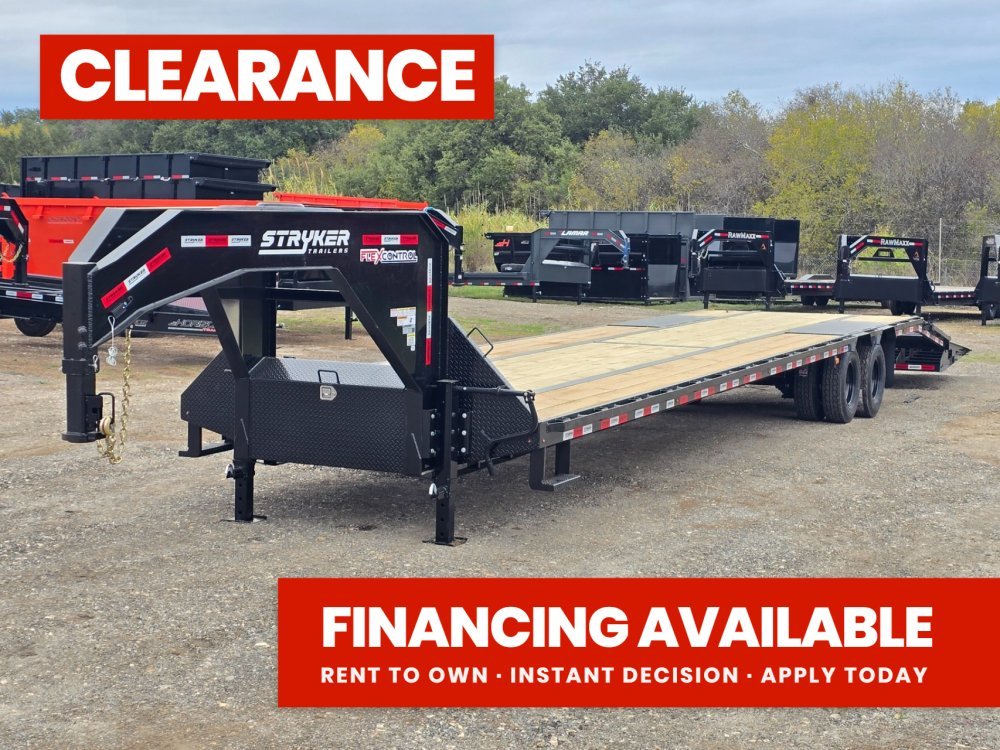 40' Stryker Gooseneck (2) 12K Axles Mega Ramps Dual Wheels 3506 - Stryker Dealership Group