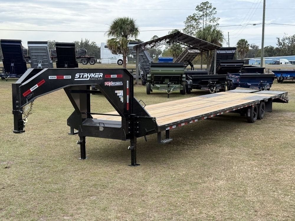 40' Stryker Gooseneck Hotshot Non-CDL Deckover Trailer Mega Ramps - (2) 10K Axles - Derated 4601 - Stryker Dealership Group