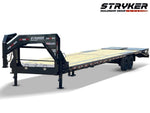 40' Stryker Gooseneck Hotshot Non-CDL Deckover Trailer Mega Ramps - (2) 7K Axles 004494 - Stryker Dealership Group
