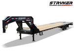 40' Stryker Gooseneck Hotshot Non-CDL Deckover Trailer Mega Ramps - (2) 8K Axles 004546 - Stryker Dealership Group