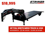 40' Stryker Gooseneck Mesh Deck Multi Car Hauler - (2) 8k Axles - 12k GVWR Derated 005342 - Stryker Dealership Group