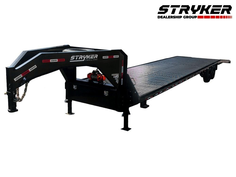 40' Stryker Gooseneck Mesh Deck Multi Car Hauler - (2) 8k Axles - 12k GVWR Derated 869 - Stryker Dealership Group
