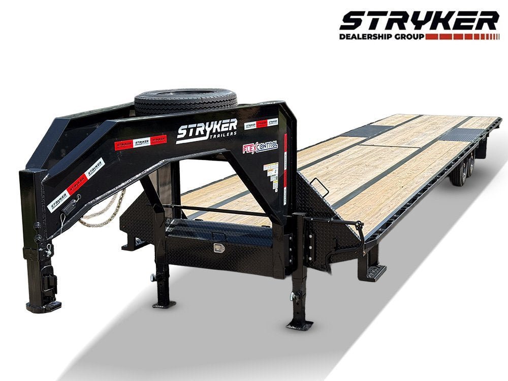 40' Stryker Hotshot Elite Gooseneck Trailer Straight Deck - (2) 10k Axles - Derated 12k GVWR 004462 - Stryker Dealership Group