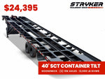 40' Stryker SCT Gooseneck Container Tilt Trailers - (2) 10K Super Single Axles Derated Non-CDL 004775 - Stryker Dealership Group