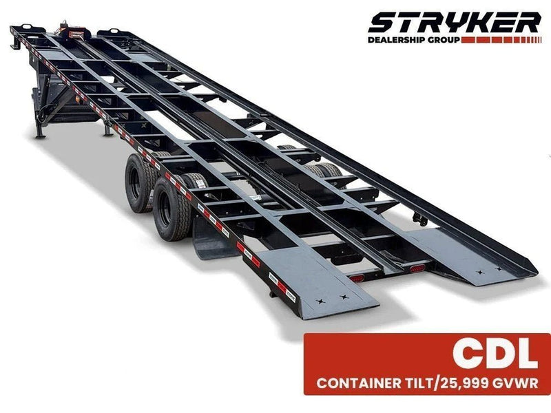 40' Stryker SCT Gooseneck Container Tilt Trailers - (2) 12K Axles 004454 - Stryker Dealership Group