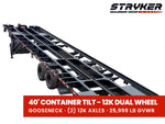 40' Stryker SCT Gooseneck Container Tilt Trailers - (2) 12K Axles 004752 - Stryker Dealership Group