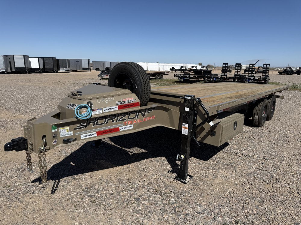 24' Horizon FFT Bumper Pull Full Deckover Tilt Trailer - (2) 10K Axles 018030