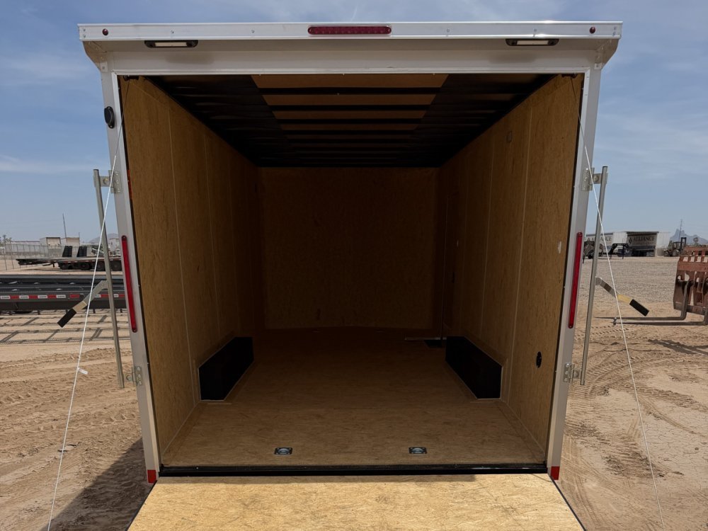 8.5 x 20 DX 7K Flat Top V Nose Car Hauler (2) - 3500 lb Axles 149901