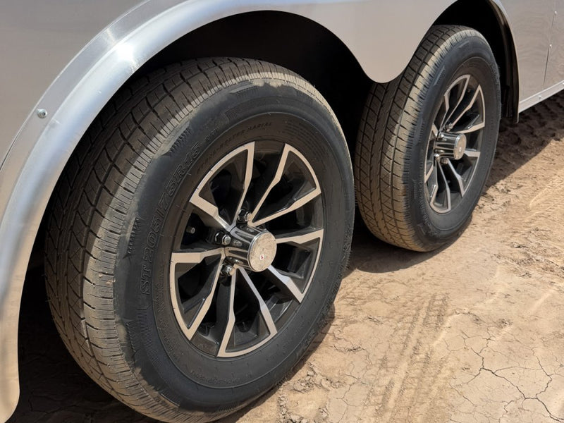 8.5 x 20 DX 7K Flat Top V Nose Car Hauler (2) - 3500 lb Axles 149901