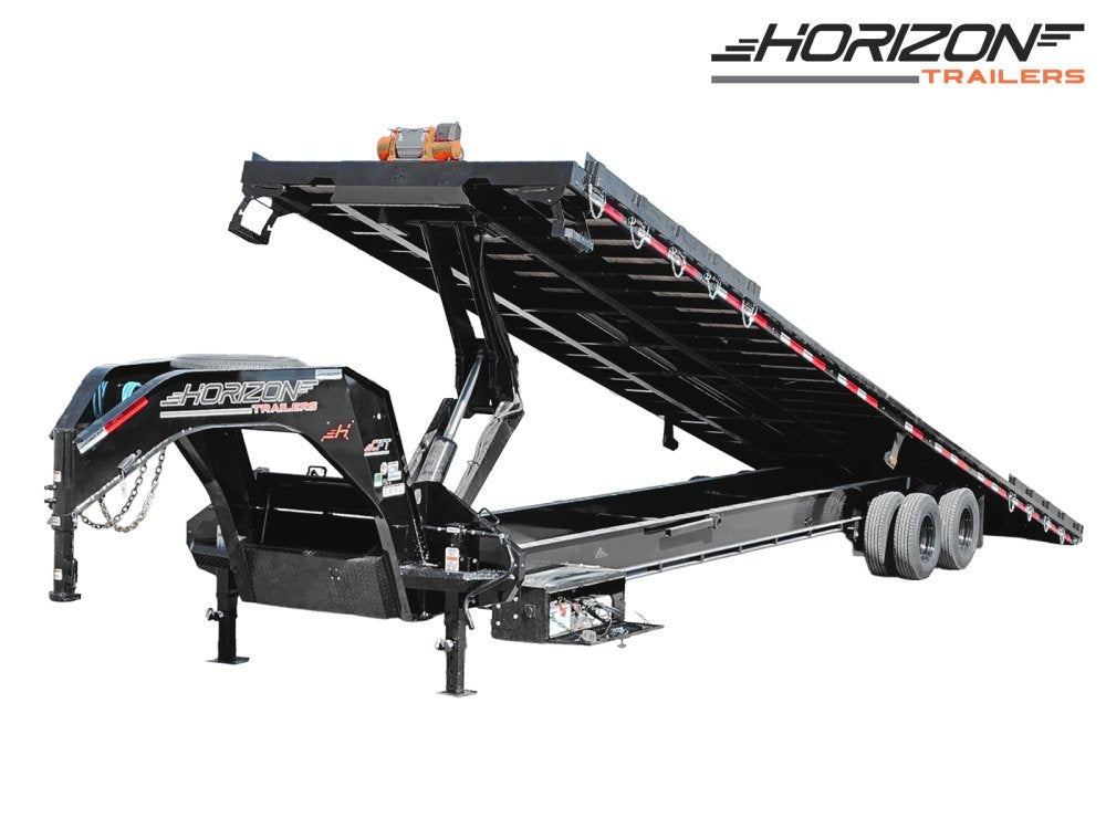 40' CFT Gooseneck Full Tilt Container Trailer, 10k Axles - Container Tilt - Container Tilt - Stryker Dealership Group