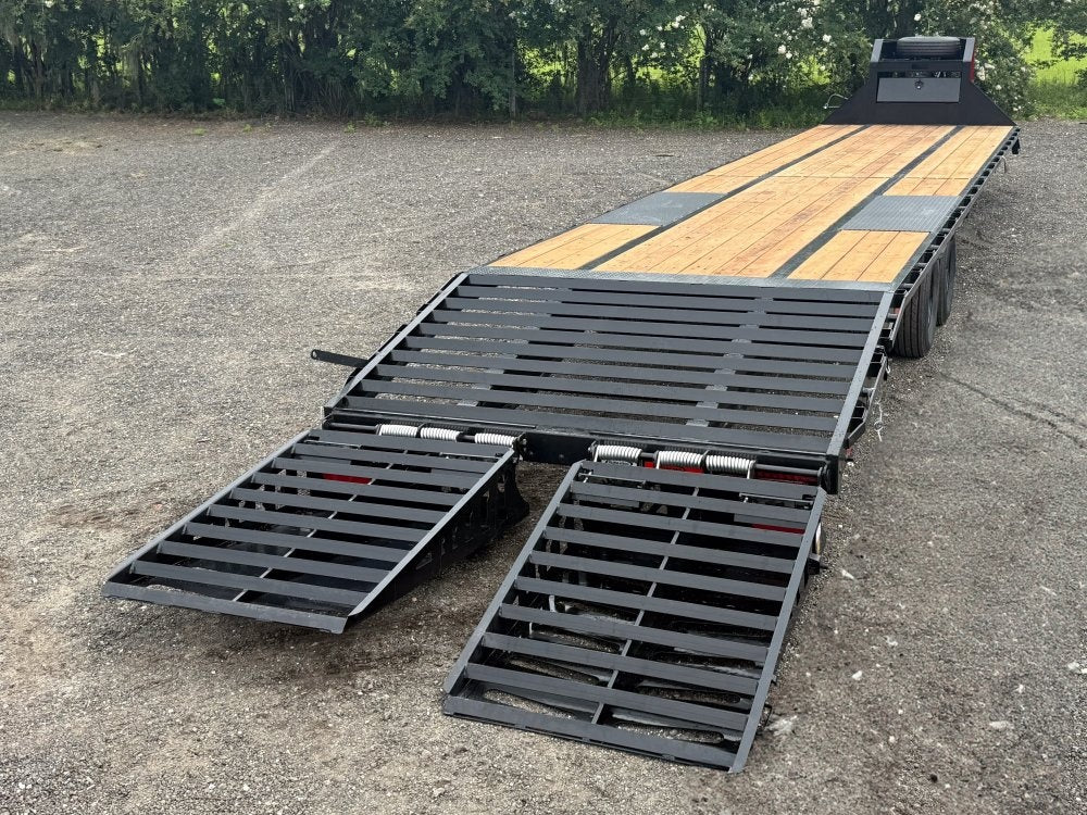40' DKO Gooseneck Deckover 35' + 5' Mega Ramps (2) 12K Axles - 12K MR/Deckover Trailers - Stryker Dealership Group