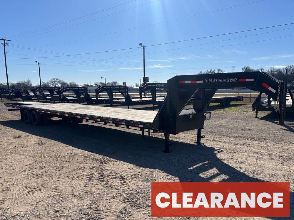 40' DP Platinum Star Trailers Gooseneck Dual Wheel Deckover Trailer Hydraulic Dovetail - (2) 10k Axl - Dual Wheel Deckover - Hydraulic Dovetail - Stryker Dealership Group