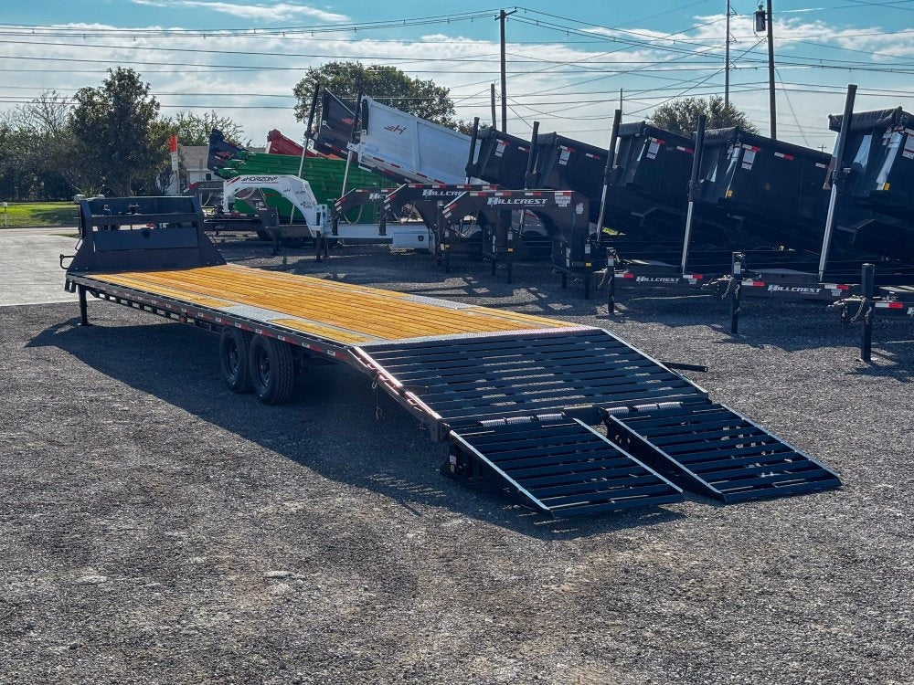 40' Dura-Haul DKO Gooseneck Hotshot Non-CDL Deckover Trailer Mega Ramps - (2) 8K Axles - Hotshot Non-CDL - DO 8K MR - Stryker Dealership Group
