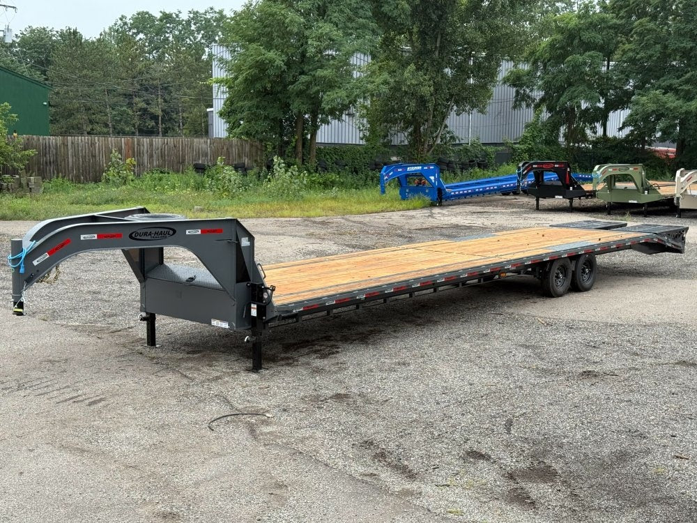 40' Dura-Haul DKO Gooseneck Hotshot Non-CDL Deckover Trailer Mega Ramps- (2) 7K Axles - Hotshot Non-CDL - DO 7K MR - Stryker Dealership Group