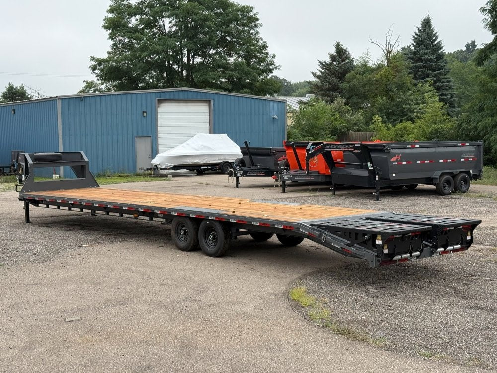 40' Dura-Haul DKO Gooseneck Hotshot Non-CDL Deckover Trailer Mega Ramps- (2) 7K Axles - Hotshot Non-CDL - DO 7K MR - Stryker Dealership Group