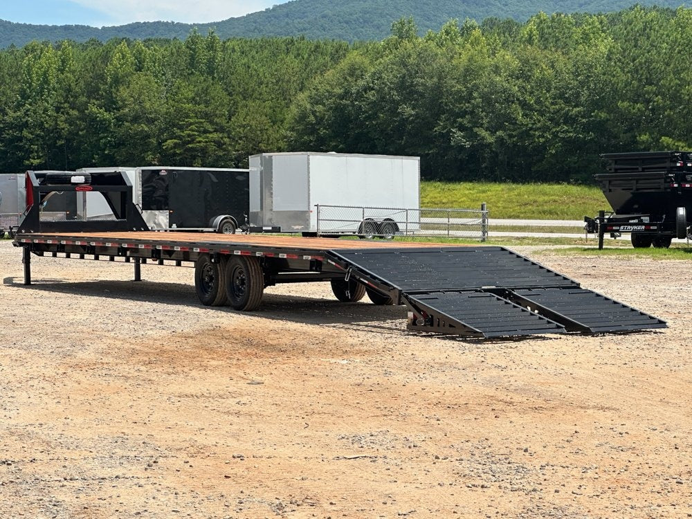 40' Dura-Haul DKO Gooseneck Hotshot Non-CDL Deckover Trailer Mega Ramps - (2) 8K Axles - Hotshot Non-CDL - DO 8K MR - Stryker Dealership Group