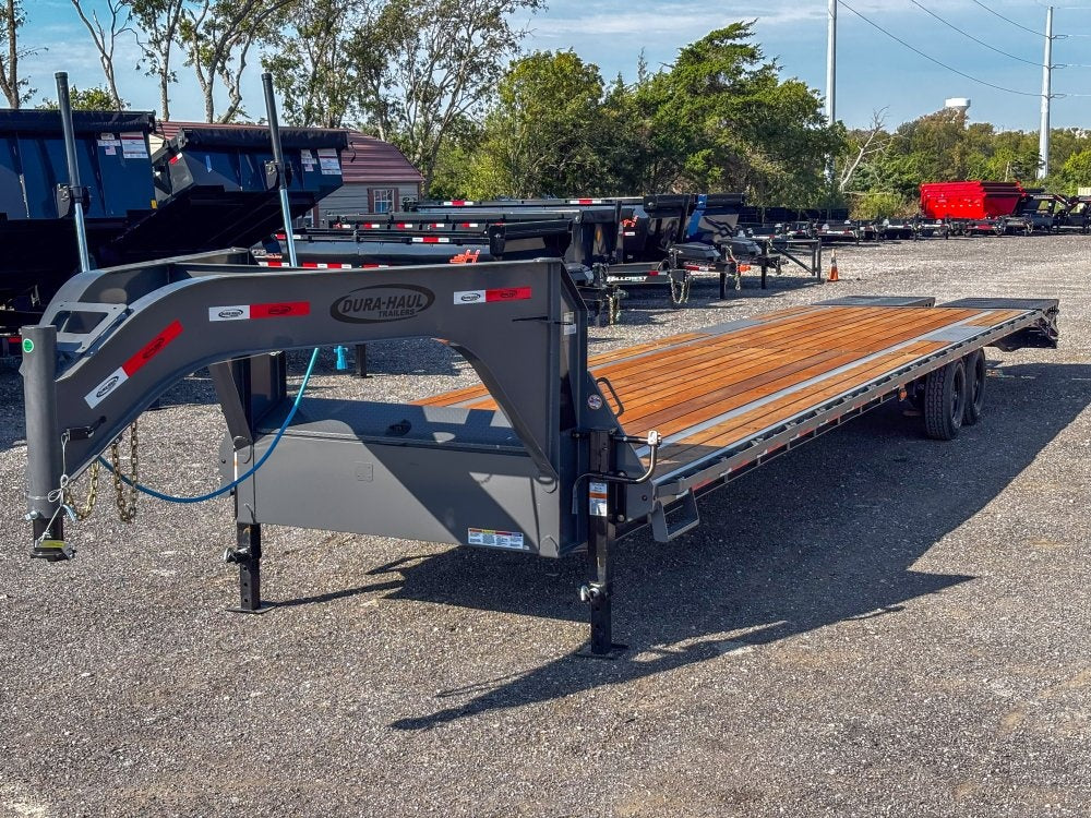 40' Dura-Haul DKO Gooseneck Hotshot Non-CDL Deckover Trailer Mega Ramps - (2) 8K Axles - Hotshot Non-CDL - DO 8K MR - Stryker Dealership Group