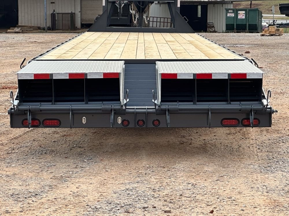40' ECO Gooseneck (2) 7k Axles Mega 14k GVWR 14ply Tires - 14# IB - Deckover Trailers/Hotshot - Stryker Dealership Group