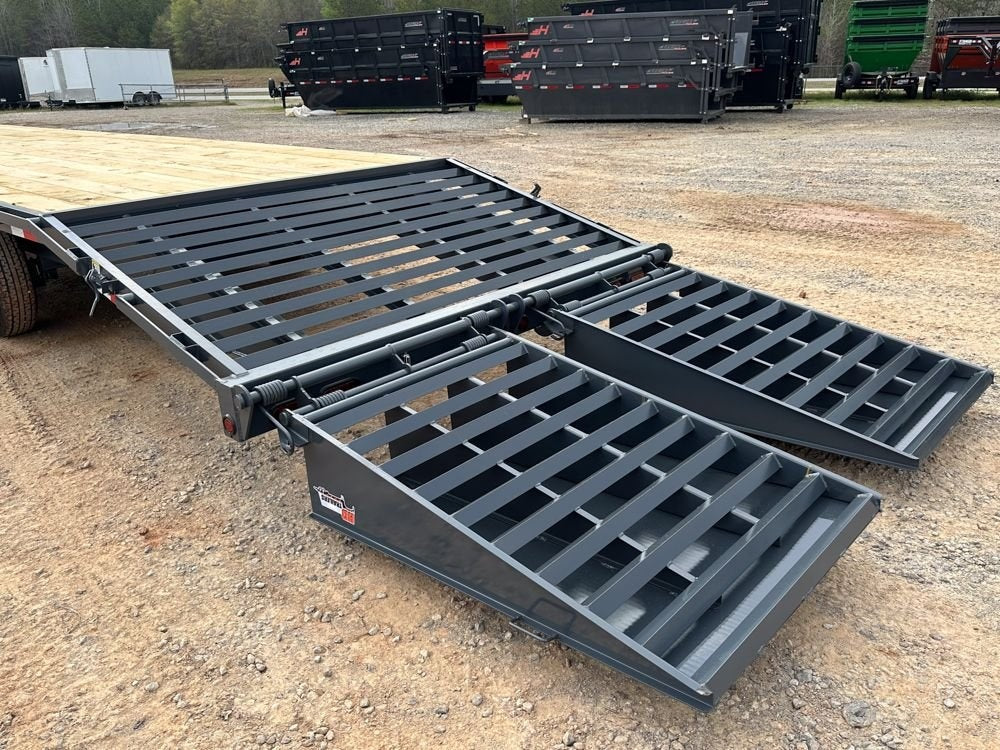 40' ECO Gooseneck (2) 7k Axles Mega 14k GVWR 14ply Tires - 14# IB - Deckover Trailers/Hotshot - Stryker Dealership Group