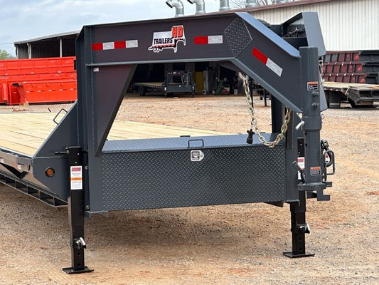 40' ECO Gooseneck (2) 7k Axles Mega 14k GVWR 14ply Tires - 14# IB - Deckover Trailers/Hotshot - Stryker Dealership Group