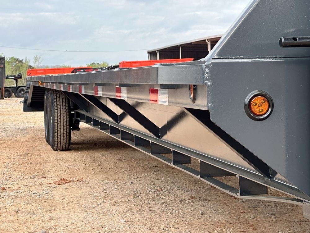 40' ECO Gooseneck (2) 7k Axles Mega 14k GVWR 14ply Tires - 14# IB - Deckover Trailers/Hotshot - Stryker Dealership Group