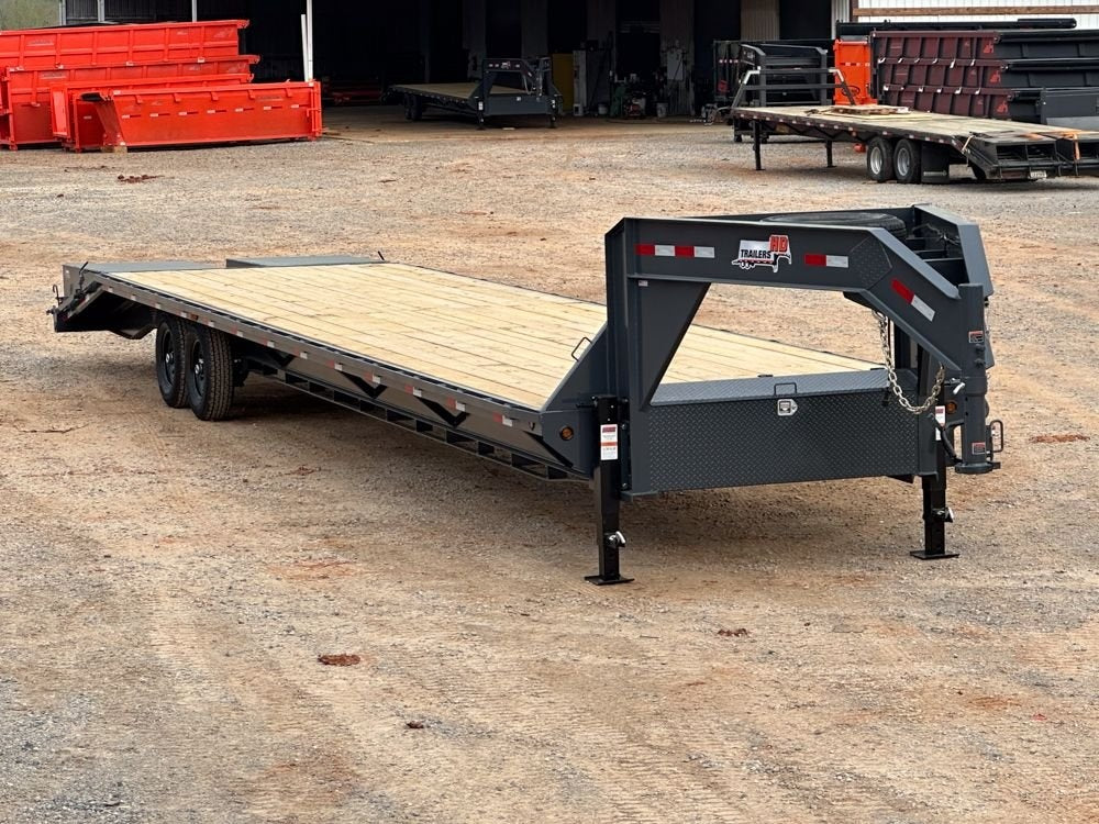 40' ECO Gooseneck (2) 7k Axles Mega 14k GVWR 14ply Tires - 14# IB - Deckover Trailers/Hotshot - Stryker Dealership Group
