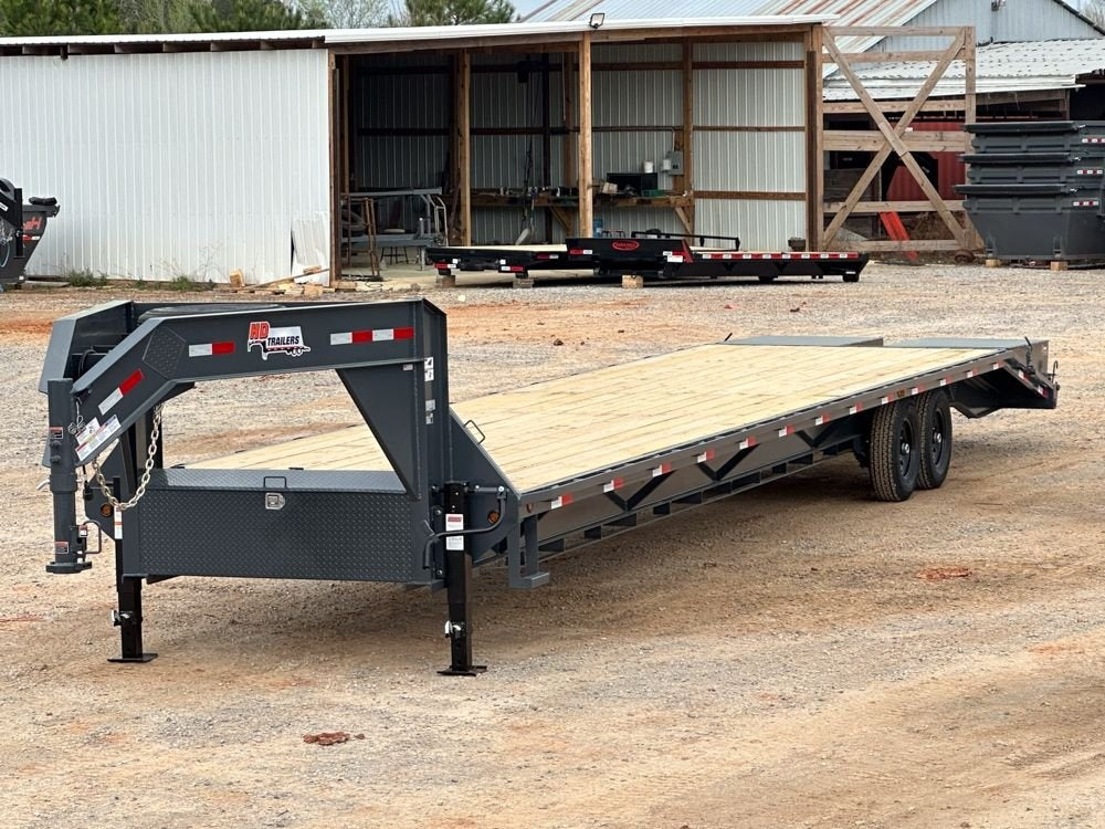 40' ECO Gooseneck (2) 7k Axles Mega 14k GVWR 14ply Tires - 14# IB - Deckover Trailers/Hotshot - Stryker Dealership Group