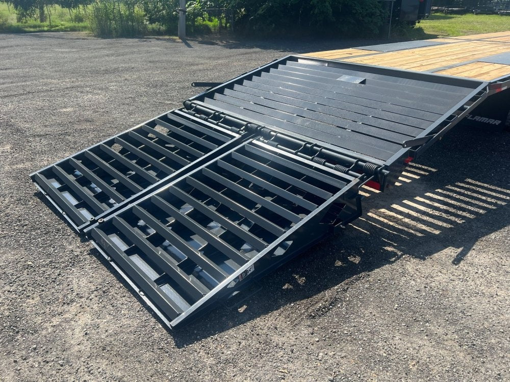 40' FD Gooseneck 10k Axles Mega Ramps - Heavy Duty Deckover/DO 10K MR DW - Stryker Dealership Group