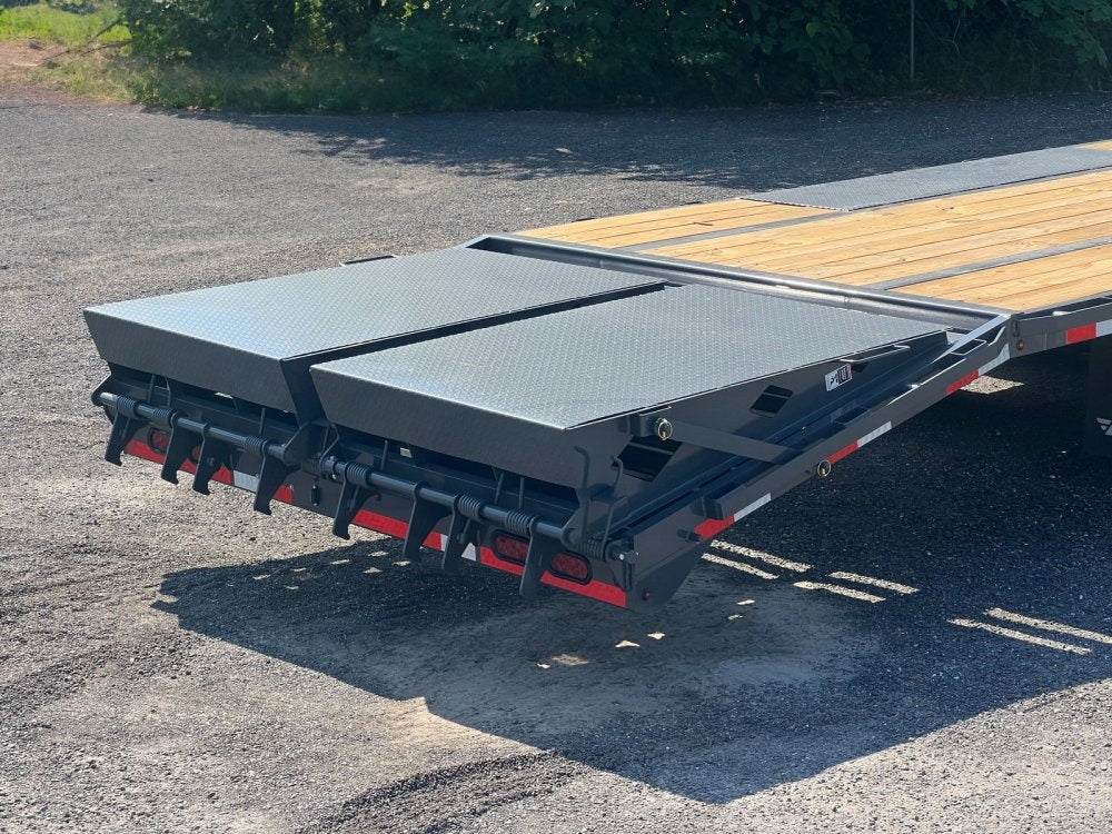 40' FD Gooseneck 10k Axles Mega Ramps - Heavy Duty Deckover/DO 10K MR DW - Stryker Dealership Group