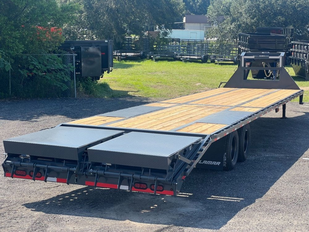 40' FD Gooseneck 10k Axles Mega Ramps - Heavy Duty Deckover/DO 10K MR DW - Stryker Dealership Group