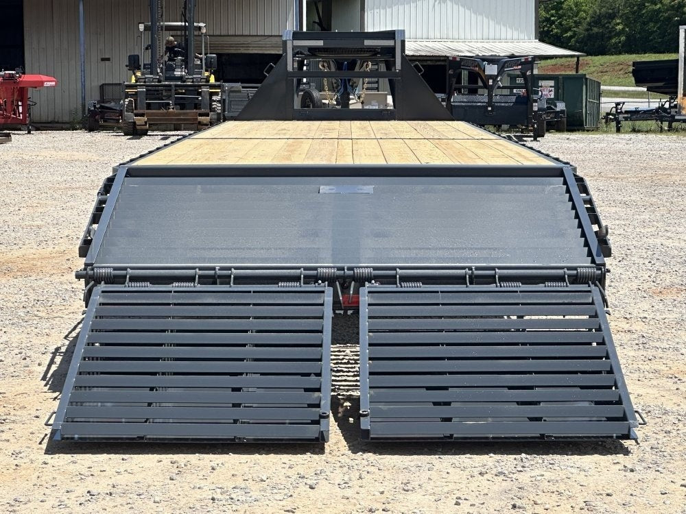 40' FD Gooseneck Mega Ramps 12k Elec/Hyd Hutch Suspension Axles w/ Disc Brakes - Rhino Ramps - Hydra - 12K MR/Deckover Trailers - Stryker Dealership Group