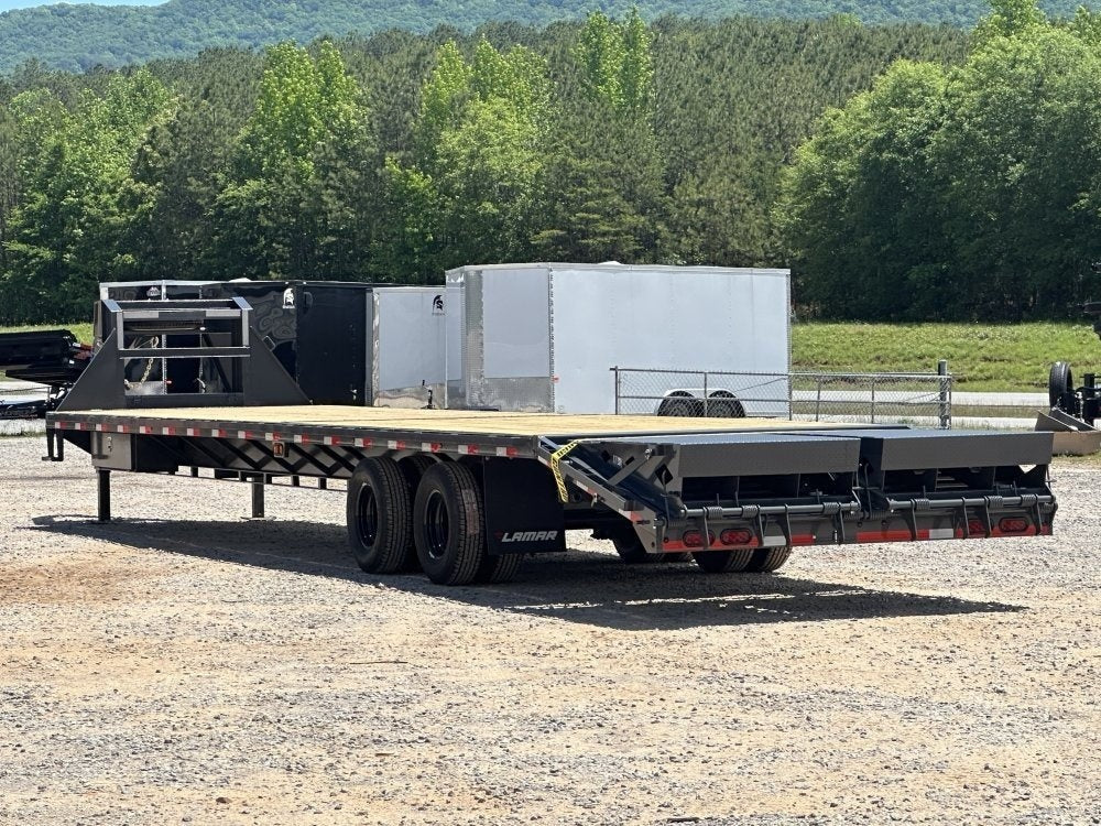 40' FD Gooseneck Mega Ramps 12k Elec/Hyd Hutch Suspension Axles w/ Disc Brakes - Rhino Ramps - Hydra - 12K MR/Deckover Trailers - Stryker Dealership Group