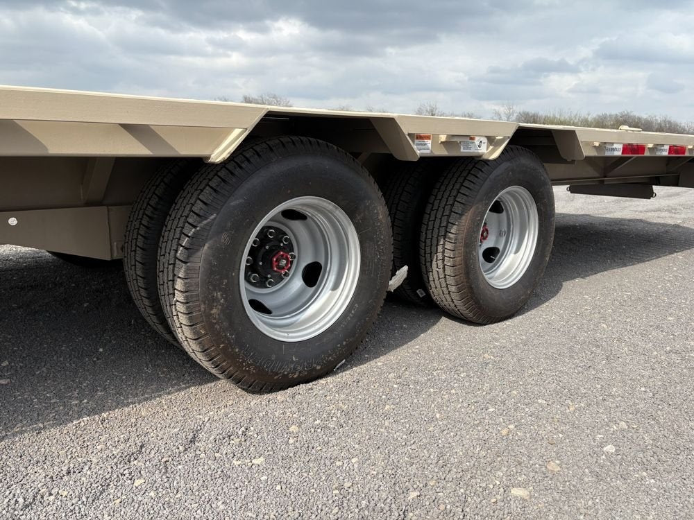 40' FDX Gooseneck 102" Wide (2) 10k Spring Electric Axles Slide Ratches Slide In Ramps Dually - 10K SD DW/Deckover Trailers - Stryker Dealership Group