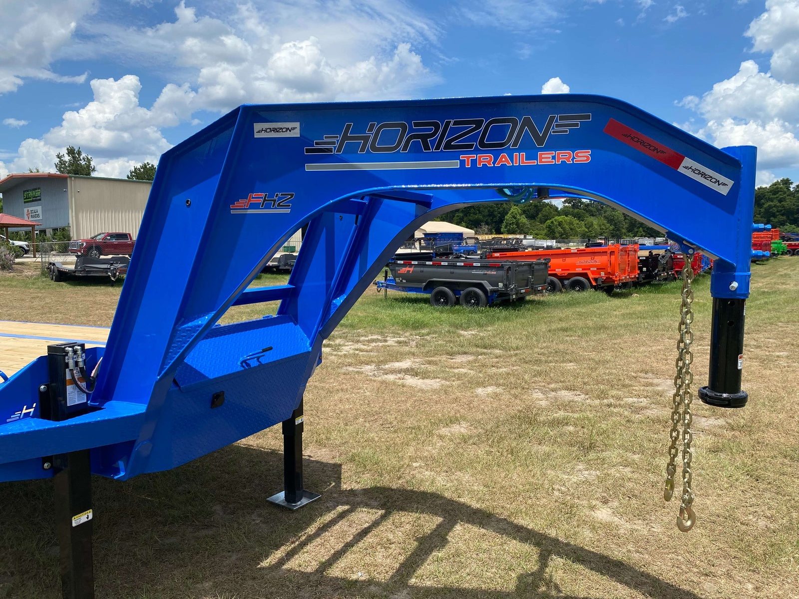 40' FHZ Gooseneck 2-12k Axles Mega Ramps 004056 - Gooseneck Flatbed CDL - Stryker Dealership Group