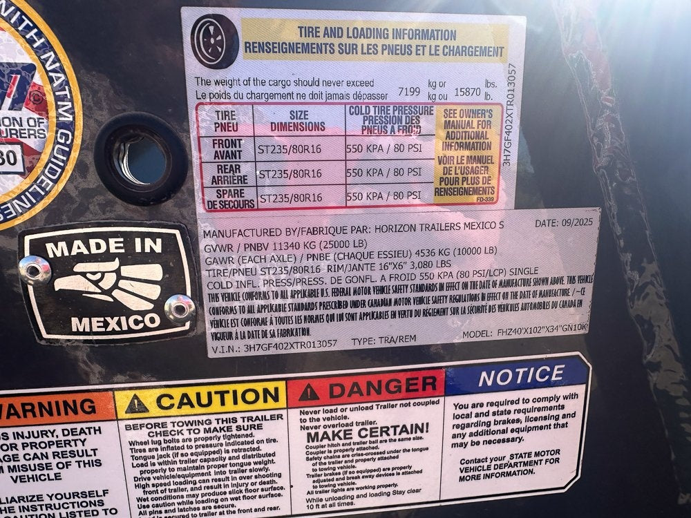 40' FHZ Gooseneck Deckover (2) 10K Axles Mega Ramps - Dual Wheel Deckover/DO 10K MR DW - Stryker Dealership Group