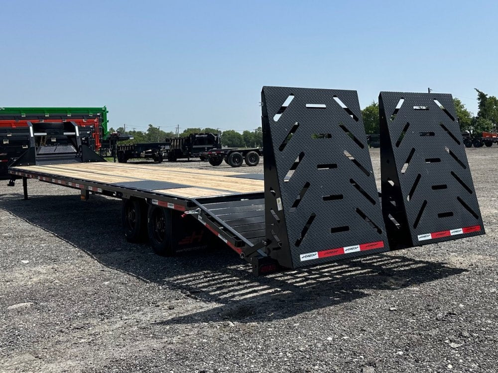 40' FHZ Gooseneck Deckover (2) 10K Axles Super Single 18 Ply Tires Meg Ramps - 10K MR SS/Deckover Trailers - Stryker Dealership Group